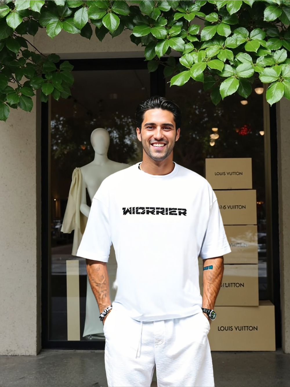 WORRIER Oversized Unisex- T-Shirt – Dripping Skull Brain Graphic | MONOQ Streetwear