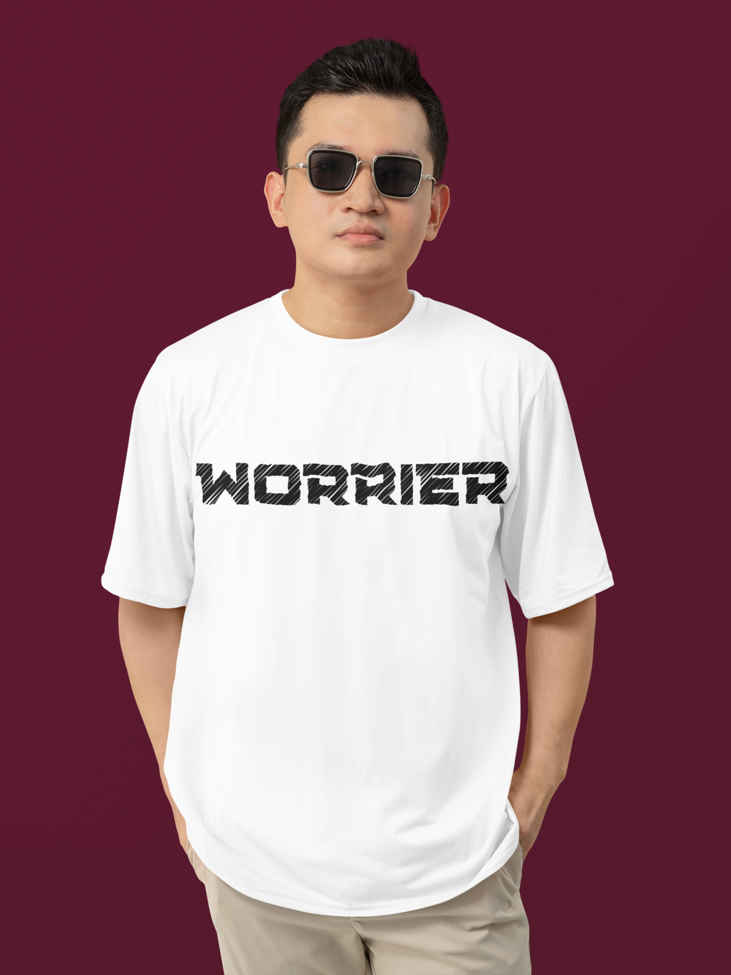 WORRIER Oversized Unisex- T-Shirt – Dripping Skull Brain Graphic | MONOQ Streetwear
