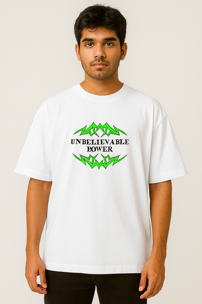 Vigor Oversized Unisex T-Shirt – Tribal Green Graphic | MONOQ Streetwear